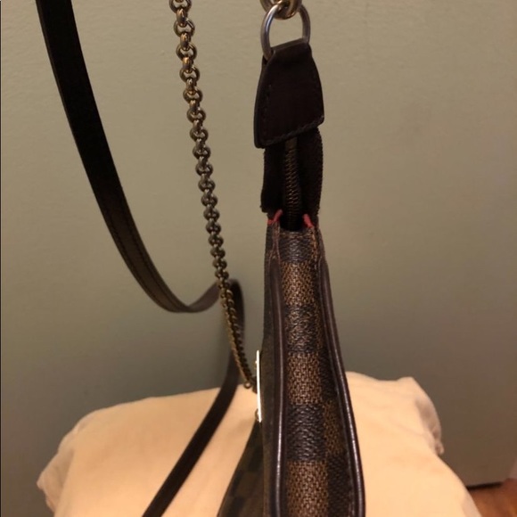 Auth Louis Vuitton Damier Eva Clutch Sling Bag (Available) - Picture 10 of 14